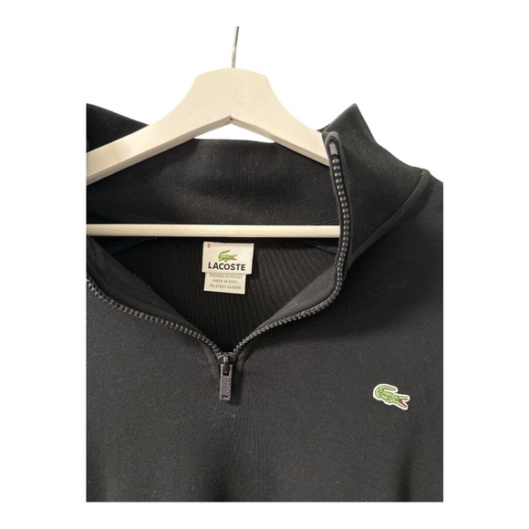 Lacoste Black Quarter-Zip Sweatshirt - Picture 3 of 3